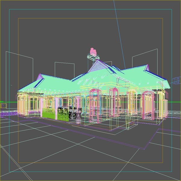 country farm house 3d model - Country House by Raouldip
